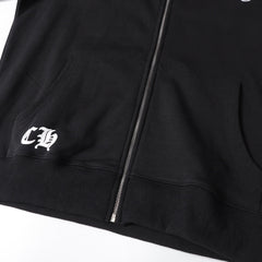 Chrome-Hearts Hoodie - Black Street Style Embroidered Sweatshirt 851