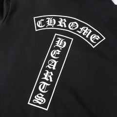 Chrome-Hearts Hoodie - Black Street Style Embroidered Sweatshirt 851
