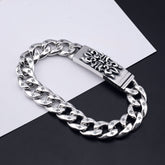 Chrome Hearts distressed butterfly flower cross bracelet
