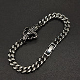 Chrome Hearts anchor Fleur de Lis ID bracelet 925 Sterling Silver