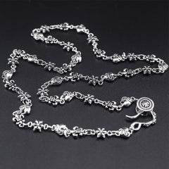 Chrome Hearts anchor love cross necklace