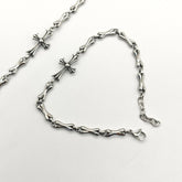 Chrome Hearts cross full bone bracelet