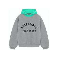 SS24 Hoodie Dark Heather Oatmeal/Mint Leaf