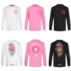 CHROME-HEARTS Men's Long-Sleeve T-shirt Sweatshirt K8006