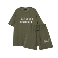FW24 FRATERNITY T-Shirt / Shorts / Set - Turquoise