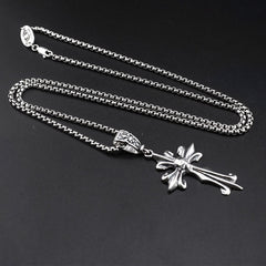 Chrome Hearts universal buckle cross skull pendant