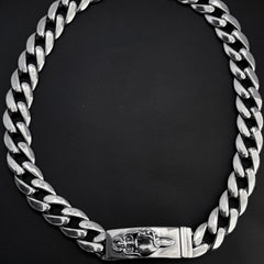 Chrome Hearts thick sword cross flower hip-hop necklace