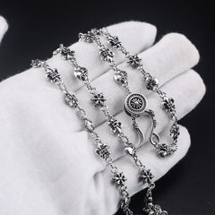 Chrome Hearts anchor love cross necklace