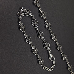 Chrome Hearts cross Silver Daisy retro bracelet