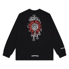 CHROME-HEARTS Men's Long-Sleeve T-shirt Sweatshirt K8006